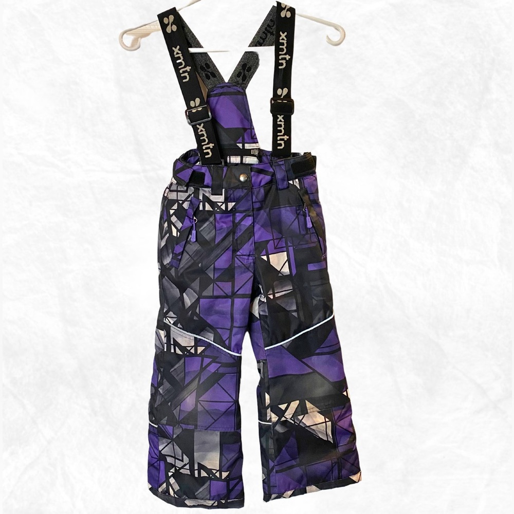 XMTN Kids Snow pants / 3M Thinsulate / Purple Black / Size 5
